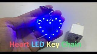 How to Assembly Heart LED Key Chain From KIT #keychainkit