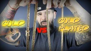 14K Gold VS 14K Gold Plated Miami Cuban Link | Side By Side Comparisons