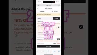 20% OFF YOUR ENTIRE SHEIN IN PURCHASE CLICK THE LINK FOR MORE CODES #shein #sheincouponcodes