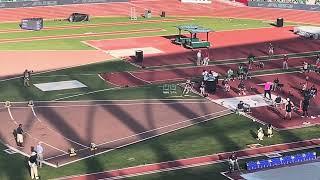 Joe Kovacs throws the shot put 22.43m to finish second at the 2024 US Olympic Trials in Eugene, OR.