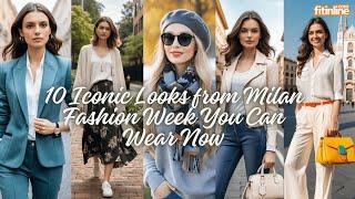 10 Iconic Looks From Milan Fashion Week You Can Wear Now | Fashion Trend