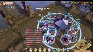 PVP training of GIBON alliance in Albion online MMO RPG (1st ZVZ 20x20 training)
