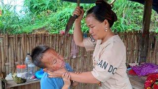 How to wrap boiled banh chung to sell, the boy destroyed the house