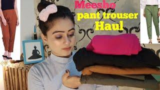 Meesho pant Haul. affordable pant trouser Haul. ||Apexa NaikPatel