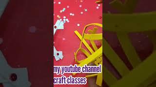 Glitter foam sheet snowflake #diy#viralvideo#artcraft#school#decoration#shorts#christmas#trending