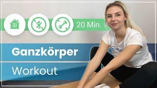 20 MIN Ganzkörper Workout für Anfänger ️ Muskelaufbau & Fett verbrennen | Ohne Springen & Geräte