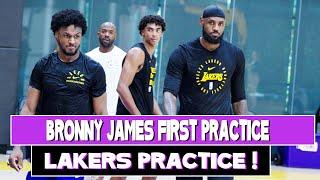 Lakers first practice ! Bronny James & JJ Reddick make their debut