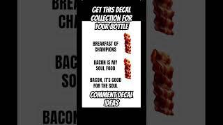 NEW BACON DECALS!!! #decalstickers #accessories #gift #bacon
