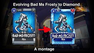 Evolving Bad Ms Frosty to Diamond - a montage (in Skullgirls Mobile)