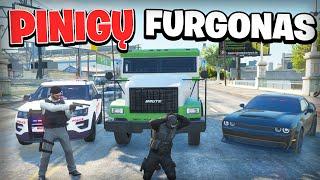 PINIGŲ FURGONO APIPLĖŠIMAS ∣ GTA ROLEPLAY LIETUVIŠKAI