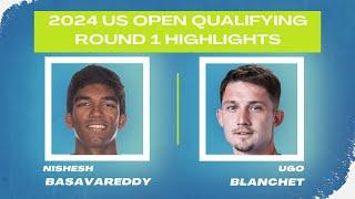 Nishesh Basavareddy (USA) vs. Ugo Blanchet (FRA) - 2024 US Open Q1 Extended Highlights