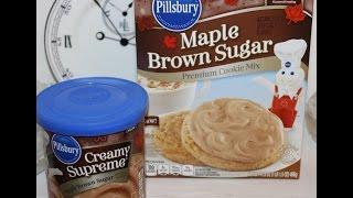 Making Pillsbury Maple Brown Sugar Cookies