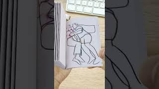 Tired, don't look at your mobile phone to sleep, right? animation #flipbook #shorts #lovers