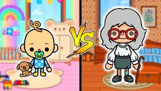 Baby VS Granny in Toca Life World