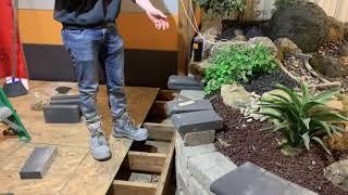 How To Mark and Cut Curved Retaining Wall Coping