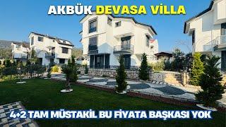 Didim Akbük'te 4 + 2 site içi tam müstakil geniş bahçeli geniş kullanım alana sahip villa ￼