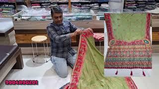 super designer pashmina silk saree | wedding saree design 2024