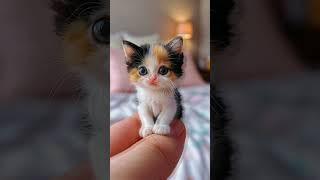  A Miniature Calico Cat’s Cozy Adventure #AnimalVideo #CuteAnimals