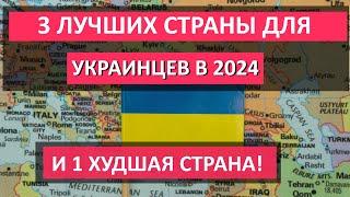 ЛУЧШИЕ СТРАНЫ для украинских беженцев в 2024 году! И 1 страна, куда НЕ СТОИТ ЕХАТЬ ни в коем случае