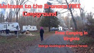 Free Camping at the Oronoco Campground in the George Washington National Forest, Virginia