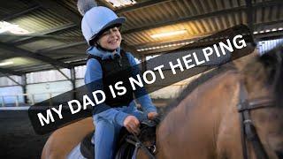 BAREBACK LAUGHTER: NATALIA'S FUNNY ADVENTURE WITH PONY LOUIS AND HER UNHEEDING DAD