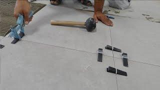 Floor ceramic (tile) bonding work from masters #CeramicFlooring #TileLaying