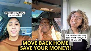 People Are Moving Back Home To Save Money| TikTok Rants On The Reality Of Living On Your Own In 2024