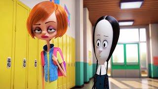 THE ADDAMS FAMILY Clip - "Wednesday goes to School" (2019)