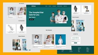 Hospital Website Using HTML CSS and JavaScript | How To Make A website Using HTML CSS and JavaScript