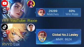 I FINALLY MET FAMOUS TIKTOKER LESLEY "LUX" IN RANKED GAME!! (WHO WILL USE LESLEY?) - MOBILE LEGENDS