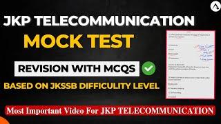 JK Police Constable Telecommunication Mock Test | JKP Telecommunication MCQs Set 7