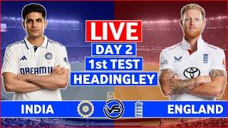 India vs England 1st Test Day 2 Live | IND vs ENG 1st Test Live Scores & Commentary