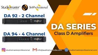 DA Series - Powerful #ClassD #Amplifiers | DA 92 (2 Ch.) & DA 94 (4 Ch.) | #StudiomasterProfessional