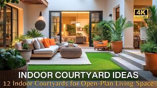 Transform Your Living Room: 12 Stunning Indoor Courtyard Ideas for Open-Plan Living Spaces