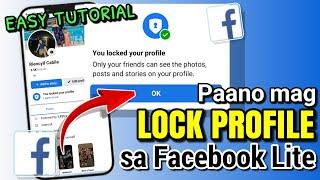 PAANO MAG LOCK PROFILE GAMIT ANG FACEBOOK LITE | Riencyll Cabile