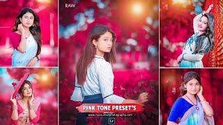 Pink tone lightroom mobile presets | Lightroom pink presets | Pink tone photo editing