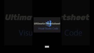 Visual Studio Code ultimate cheatsheet complete #shortcuts #visual #studio #code #vscode #cheatsheet