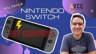 Nintendo Switch No Power Not Charging Repair. Full Diagnostics. USB C Charging Dock Replacement