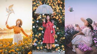 How to Creative Shoot Flower Portrait Ideas.  (Easy Photography Ideas)