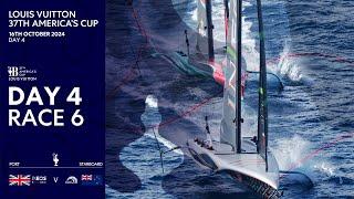 Louis Vuitton 37th America's Cup Race 6 | INEOS Britannia vs Emirates Team New Zealand | Full Replay