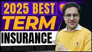 Best term insurance plan of 2025 | How to select best term plan? | जीवन बीमा | Term plan |