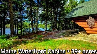 Maine Waterfront Property For Sale | Maine Waterfront Cabins | 39+ acres| Maine Real Estate For Sale