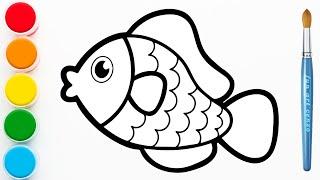 Fish Drawing Easy | how to draw fish from beginners