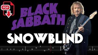 Black Sabbath – Snowblind (Bass Tabs | Notation)  @ChamisBass #blacksabbathbass #blacksabbath