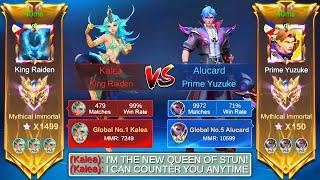 1,000 STAR NEW HERO KALEA vs GLOBAL ALUCARD NEW SKIN (QUEEN OF STUN vs KING OF LIFESTEAL) - WHO WIN?